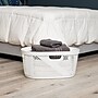Mind Reader 10.57-Gallon Laundry Basket with Handles, Plastic, White, 2/Set (2HHAMP40-WHT)~#|#~4C5B4B5E-2E03-454F-9AFDB2655EB104FC_sc7