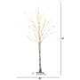 Nearly Natural 6' Pre-Lit Artificial White Birch Tree with 300 Warm White LED Lights (T4910)~#|#~4C611200-8391-492F-96B81AD28DF09BDF_sc7