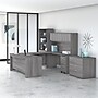 Bush Business Furniture Studio C 72W x 36D U Shaped Desk with Hutch, Bookcase and File Cabinets, Platinum Gray (STC001PGSU)~#|#~4C620F84-4F8D-4F3D-863E94250698B1F1_sc7