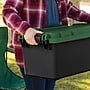 Iris Heavy Duty 60 Qt. Storage Bin with Latching Lid, Plastic, Black, 2/Pack (500334)~#|#~4C6224E2-C29A-4A00-9EA997A3530634AB_sc7