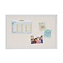 U Brands Self-Healing Cork Linen Bulletin Board, White Decor Frame, 30" x 20" (2074U00-01)~#|#~4C634A44-8A28-464E-B71F63176FFFB82A_sc7