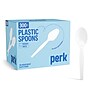 Perk™ Polystyrene Spoon, Medium-Weight, White, 300/Pack (PK56400)~#|#~4C63BB59-ADAD-4CDD-930E8D325D12844B_sc7