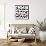 Amanti Art Floral Music Notes by Jenny Frean Framed Canvas Wall Art Print, 30" x 30" (A42678027404)~#|#~4C6DCCCC-E338-4BA9-9AF5E9852BB61241_sc7