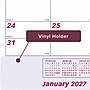 2027 Brownline 22" x 17" Monthly Desk Pad Calendar, White/Burgundy (C1731V-27)~#|#~4C6EE82C-6B06-480B-B3CCF94E26537B60_sc7