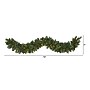 Nearly Natural 6' White Mountain Pine Artificial Garland with 35 White Warm LED Lights and Pinecones (W1101)~#|#~4C74FEF6-2400-4091-ABBB6E0672DDC90D_sc7