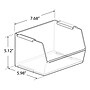 Small Stackable Plastic Storage Bin, Clear, 4/Pack (556710-4PK)~#|#~4C7CE156-15D0-444A-A6D109BB2D04A24C_sc7