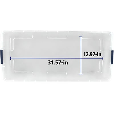 Home Logic 52 Quart Latch Lid Storage Bin - Thumbnail 2