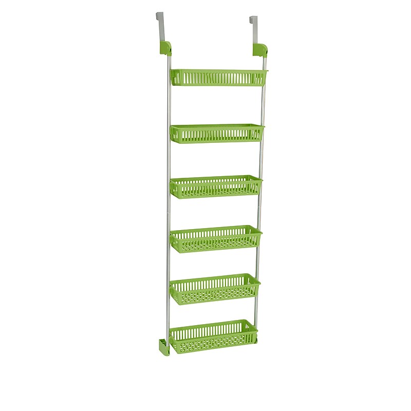Household Essentials OTD 6-Shelf Hanging Storage Rack, 57" x 19.25" x 6.25", Green (2151-1) image 1