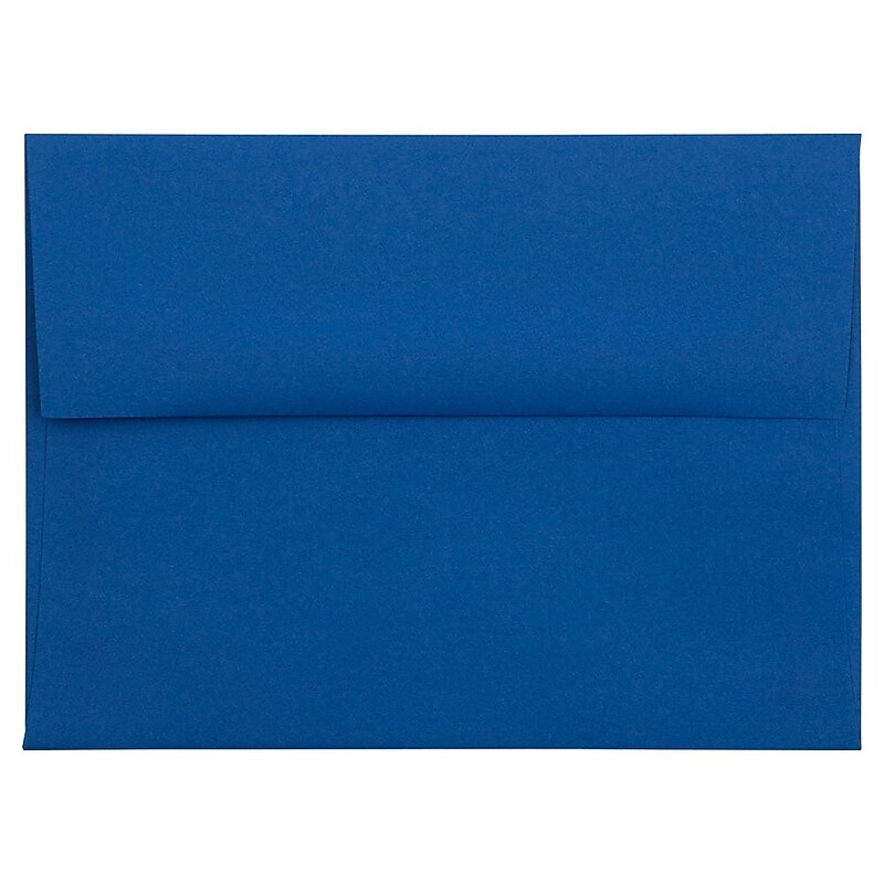 JAM Paper A6 Invitation Envelope 4 3/4" x 6 1/2", Presidential Blue, 250/Box (563916906H) image 1