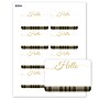 Avery Adhesive Name Tags, Pre-printed Plaid Gold Hello Design~#|#~4C8DFCB4-BADF-4E89-AD158FE61CE98032_sc7