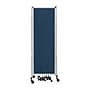 National Public Seating Robo Series 9-Panel Folding Mobile Room Divider, 72"H x 210"W, Blue Fabric (RDG6-9PT04)~#|#~4C92B690-792D-474C-B8F86900764D16B1_sc7