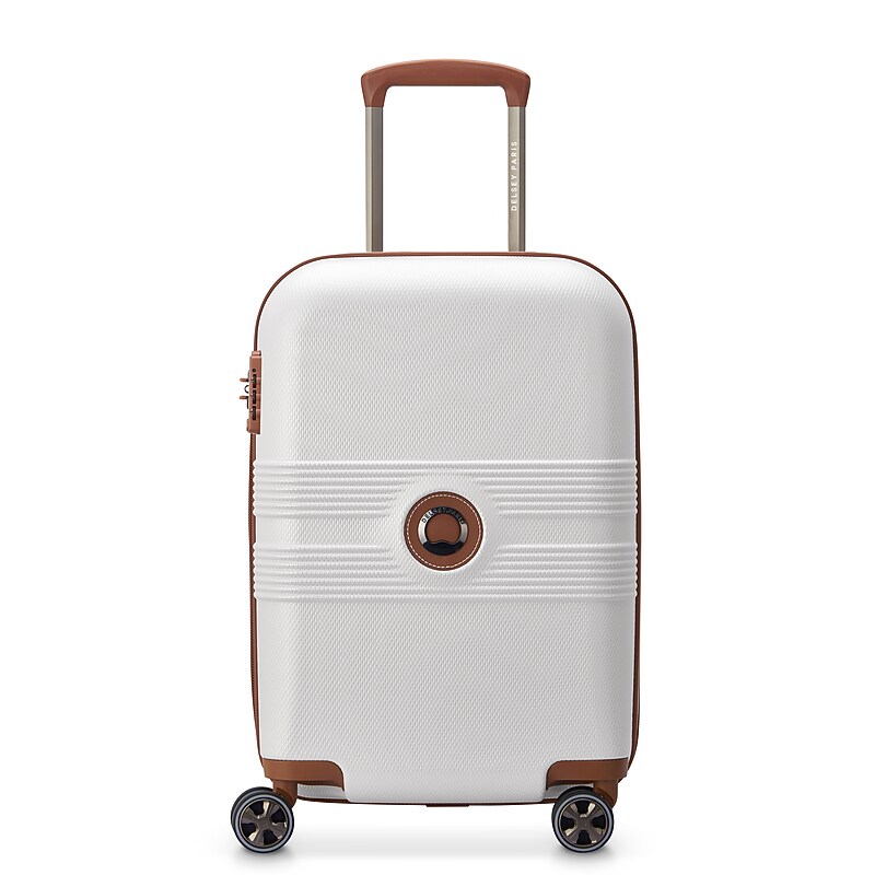 Delsey Paris Flanerie 20" Hardside Carry-On Suitcase, 4-Wheeled Spinner, TSA Checkpoint Friendly, Champagne (40303180517T9) image 1