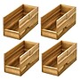 iDESIGN Small Stackable Wood Storage Bin, Natural, 4/Pack (28360M4)~#|#~4C988F08-7EDB-43B8-BF223C7DAC732B11_sc7