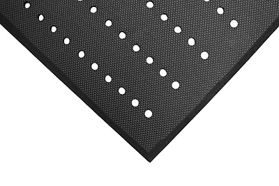 M + A Matting Cushion Complete Anti-Fatigue Commercial Drainage Floor Mat, 4′ x 6′, Black (496046900) Sansujyuku sansujyuku.com