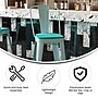 Flash Furniture Carly Indoor-Outdoor Bar Height Stool with Back, Mint with Mint Seat (ET353430MINTP1M)~#|#~4C9B30B3-5FA5-4E99-A69CE6C7EE1FB50F_sc7
