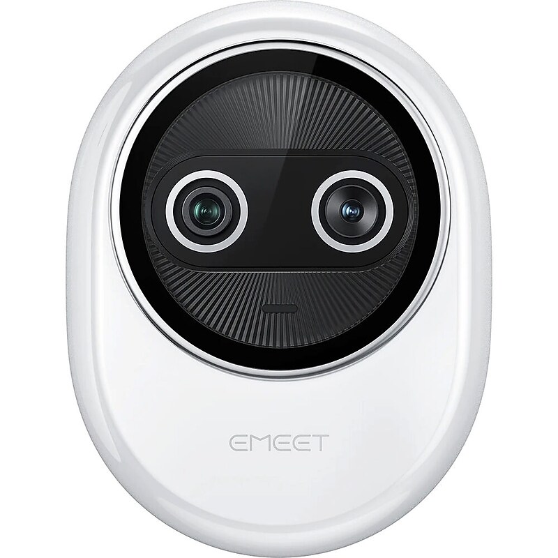 EMEET Piko+ Dual-Lens 4K HD 8MP Webcam, Adjustable Mounted, White (EMDKWS-LD) image 1