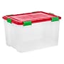 Iris 74 Quart Storage Container with Lid, Plastic, Clear, 2/Pack (588783)~#|#~4CA328AA-19A3-4BC2-90F9F8186EA919B6_sc7