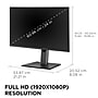 ViewSonic Ergonomic 24'' FHD 100Hz LCD Monitor, Universal Docking Station, Built-in Speakers, Black (VG2458)~#|#~4CA60313-C7C6-49C9-961C1F8A296E990A_sc7