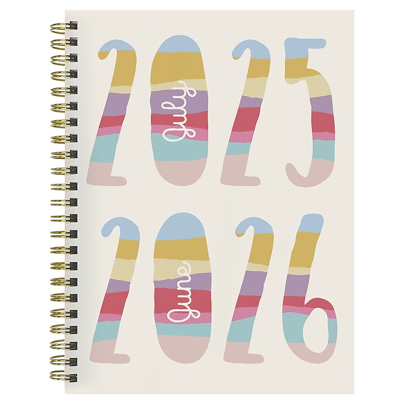 2025-2026 TF Publishing Jolly Good Year 6.5" x 8" Academic Year Weekly & Monthly Planner, Paperboard Cover (AY26-9204) image 1