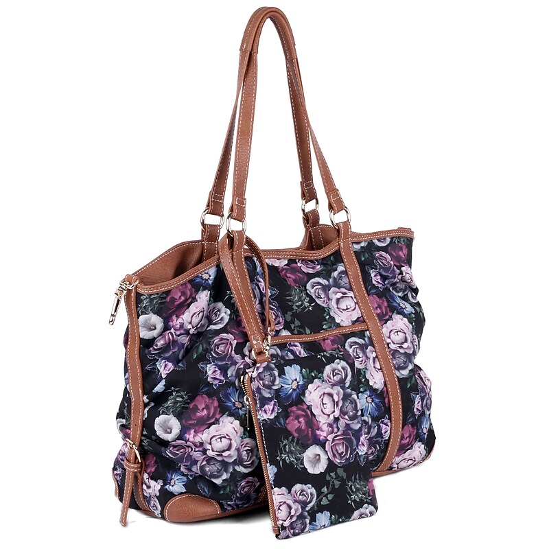 Karla Hanson Reversible Faux Leather Tote Bag, Rose Tan Beige (U17814TNBKR) image 1