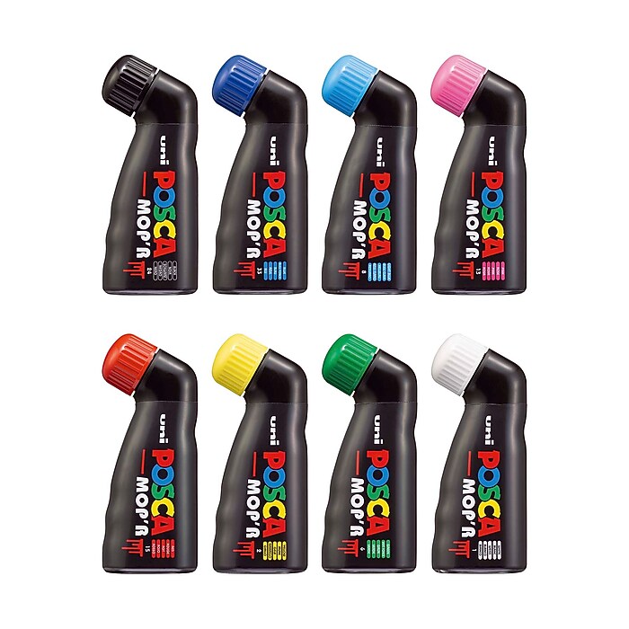 POSCA Mop'R PCM-22 Water Based Squeezable Paint Marker, Round Tip