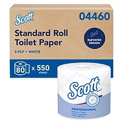 Scott Professional Recycled Toilet Paper, 2-ply, White, 550 Sheets
