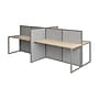 Bush Business Furniture Easy Office 4 Person Cubicle Desk, Natural Elm (EOD660NE-03K)~#|#~4CB3EC8D-E4AB-4C1A-ABCF1C8DDFE79FA5_sc7