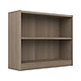 Bush Furniture Universal 30"H 2-Shelf Bookcase with Adjustable Shelf, Ash Gray Laminated Wood (WL12426)~#|#~4CCE4CF3-D1B8-4B83-9BDB3176318D4AA4_sc7