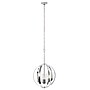 Lalia Home 3-Light 18" Adjustable Globe Hanging Metal and Clear Glass Ceiling LED Pendant, Chrome (LHP-3010-CH)~#|#~4CD03E80-DE2D-42AB-AD68B0A4DC6FA0EC_sc7