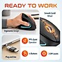 Delton S12 Wireless Ergonomic Vertical Left-Handed USB-A/C Mouse, Black (DMERG12LWB)~#|#~4CD3643F-9444-4351-9F6D22653546AAD7_sc7