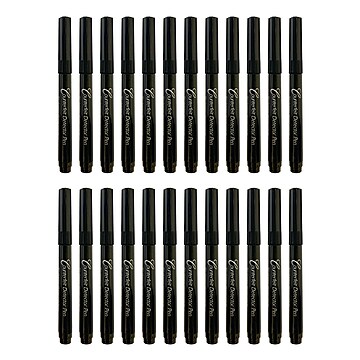 Dri Mark Counterfeit Bill Detector Marker Pen, Black, 24/Pack (3511B24)