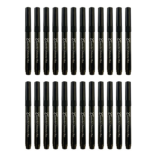 Dri Mark Counterfeit Bill Detector Marker Pen, Black, 24/Pack (3511B24
