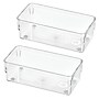 iDESIGN 2-Piece Plastic Drawer Organizer, Clear (28030M2)~#|#~4CD89DD0-B464-4D58-BB140CFAF8267CBC_sc7