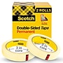 Scotch Permanent Double Sided Tape Refill, 0.75" x 36 yds., 3" Core, Clear, 2/Pack (665-2P34-36)~#|#~4CDBCD32-F742-4545-B31D9C5B6508C673_sc7