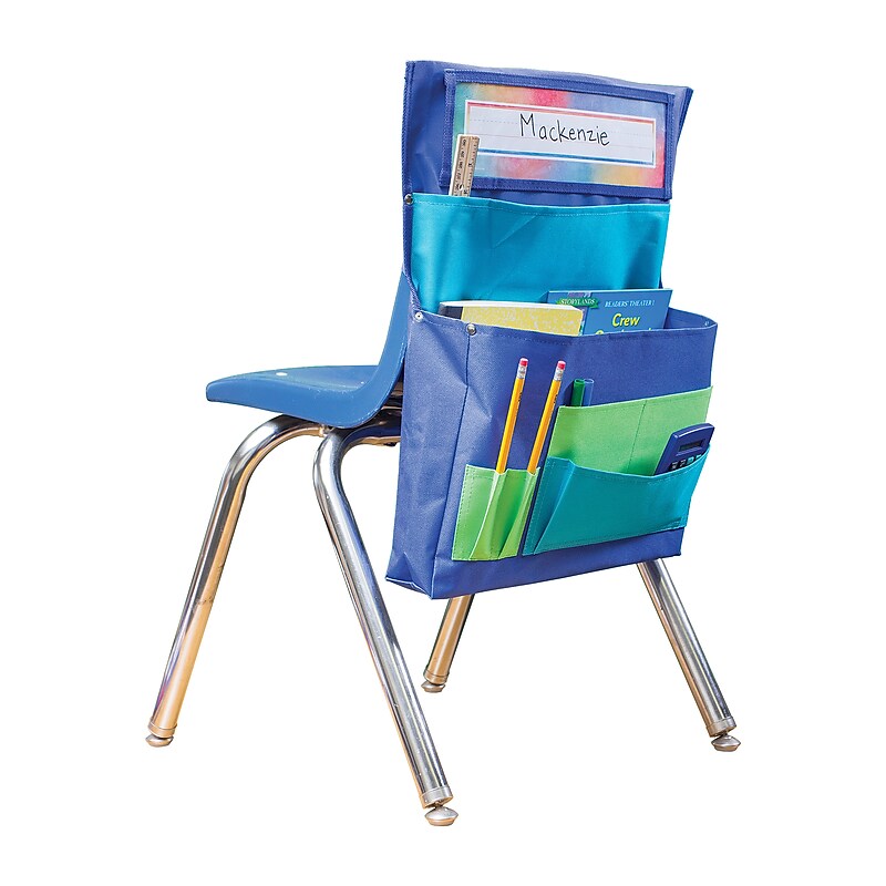 Teacher Created Resources Chair Pocket, Blue/Teal/Lime (TCR20970) image 1