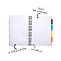 Carpe Diem Floral Love 5-Subject Subject Notebooks, 7.09" x 10", College Ruled, 100 Sheets, Assorted Colors, 3/Pack (9033-CD)~#|#~4CDCE7B1-A705-46FE-8EE5AD229BF33531_sc7
