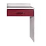 Viva Comfort 32'' H x 24" L Exam Room Medical Cabinet Extension Left Side Desk with Drawer, Claret (902SDAORSCL)~#|#~4CDDE2BF-12E3-4515-91E5B69AE5B9779B_sc7
