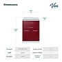 Viva Comfort 36'' H x 24" L Exam Room Medical Cabinet, 2-Doors, 2-Drawers, Claret (90224GRYCL)~#|#~4CDE11FE-D1D2-46E8-8A1D4C451B3E15A6_sc7