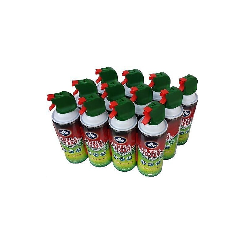 Ultra Duster Industrial Strength Compressed Air Duster Cleaner 10 oz., 12/Pack (UDS-10P12) image 1