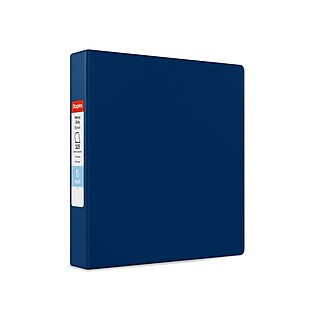 Staples Better View Binder, 3-Inch D 3-Ring, Purple, Holds 600 Sheets, Nonstick Material, Custom Label Insert (20246