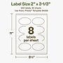 Avery Hemp Oval Laser/Inkjet Multipurpose Labels, 2" x 3-1/3", Off-White (640/Box)~#|#~4CE1EA98-959B-414A-BF039C8F0D6DDF8E_sc7
