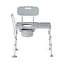 Medline Guardian Bariatric Shower Seat and Commode, Fixed Backrest, Back Rest, Aluminum Frame, 400 lb. Capacity (G3-101KBX1)~#|#~4CE25A7D-6398-4557-A013AFD06B6D27C9_sc7