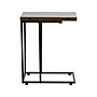 Household Essentials Jamestown 12"W x 19"D Laminate Side Table, Mid-Century Walnut/Black (8196-1)~#|#~4CE9F32C-6DB5-4C3F-A494D00CD2EFED0A_sc7