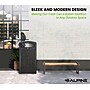 Alpine Industries Steel Outdoor Trash Can with Dome Lid, 40 Gallon, Gray Stone (471-40-GRYS)~#|#~4CEBD440-F1EF-41EB-A9D6609F0CE9FB82_sc7