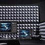 Luxor Studio Modular Wall Room Divider System Acoustic Panel, 70" H x 70" W, Freestanding, Gray, PET (PPWL002)~#|#~4CEDB5A6-C116-4ADF-890A1B009830C508_sc7