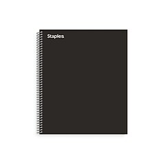Staples® Premium 3-Subject Subject Notebooks, 8.5