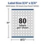 Avery Laser/Inkjet Multipurpose Labels, White, 80 Labels/Sheet, 100 Sheets/Pack (94102-RMP100)~#|#~4CFD95CD-E414-4C64-AE0556C5C186C817_sc7