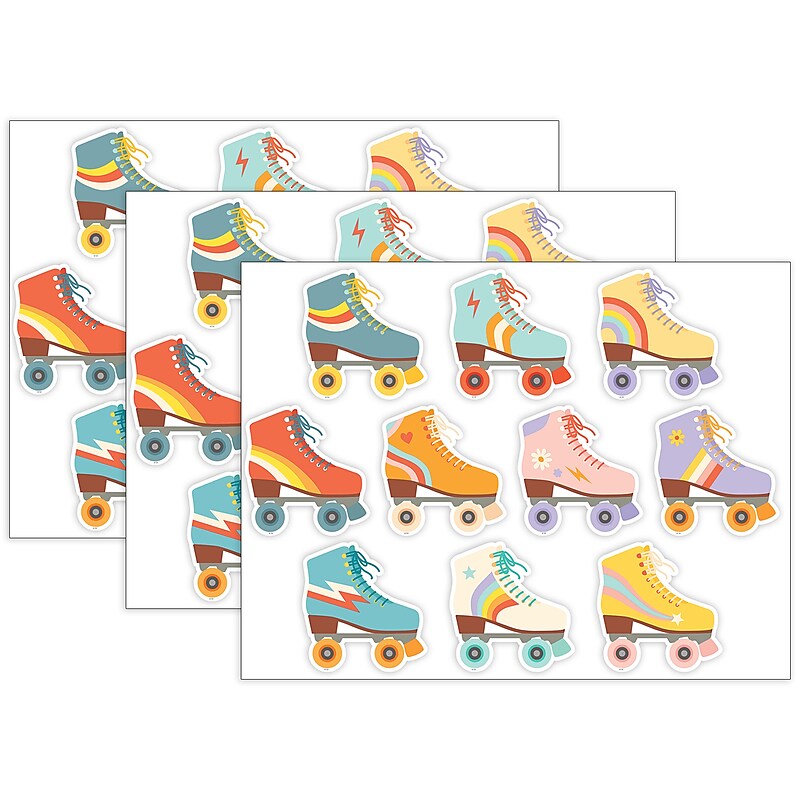 Teacher Created Resources Roller Disco Skates Accents, 30/Pack, 3 Packs/Bundle (TCR6981-3) image 1