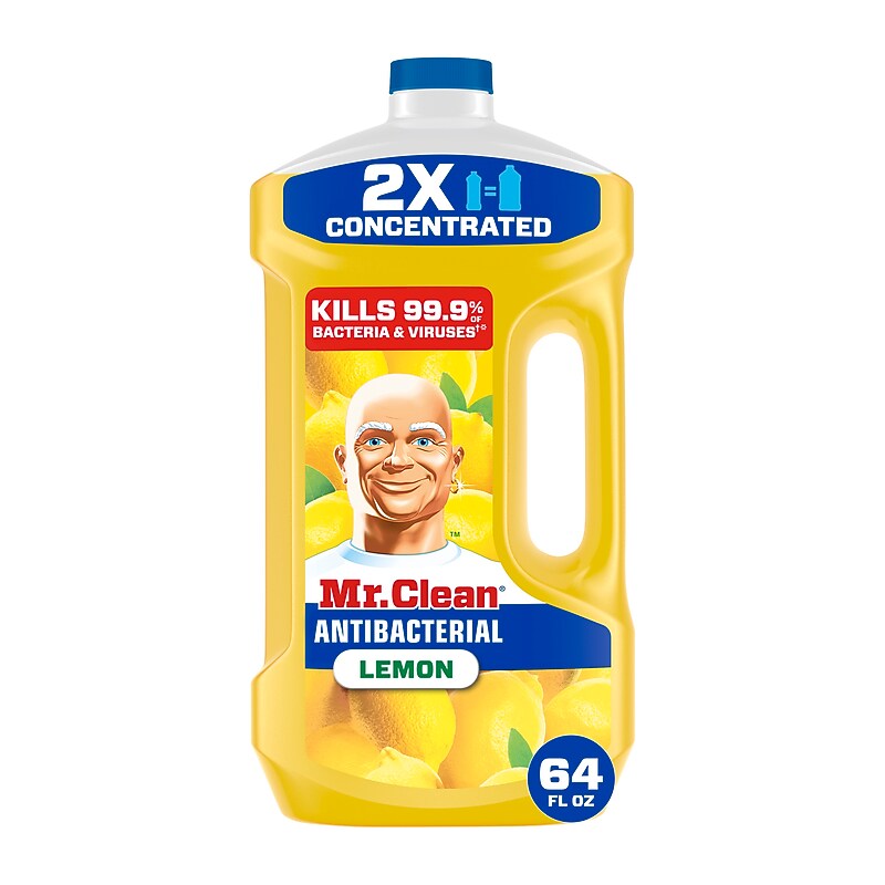 Mr. Clean Antibacterial Multi-Surface Cleaner, Lemon Scent, 64 Fl. oz. (11290) image 1