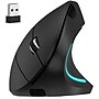 Delton S12 Wireless Rechargeable Ergonomic Vertical Computer Mouse, Right Handed, Black (DMERG12-WR)~#|#~4D080704-9D60-45D6-80B3D3F88689165B_sc7